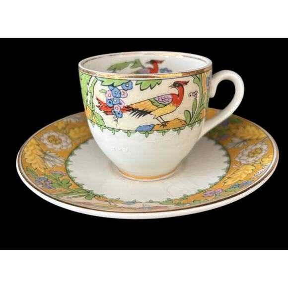 Grindley "Wrenbury" Expresso Demitasse Cup and Saucer England Vintage Porcelain - Picture 7 of 8